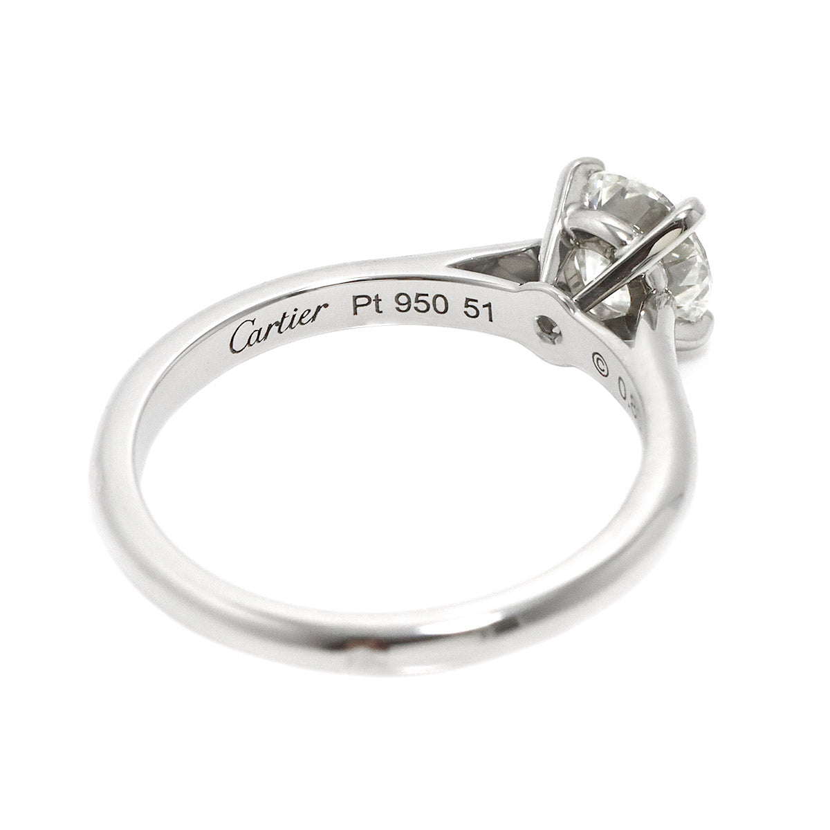Diamond 0.80ct G/VVS1/3EX Ring Platinum size51 5.5-5.75(US)