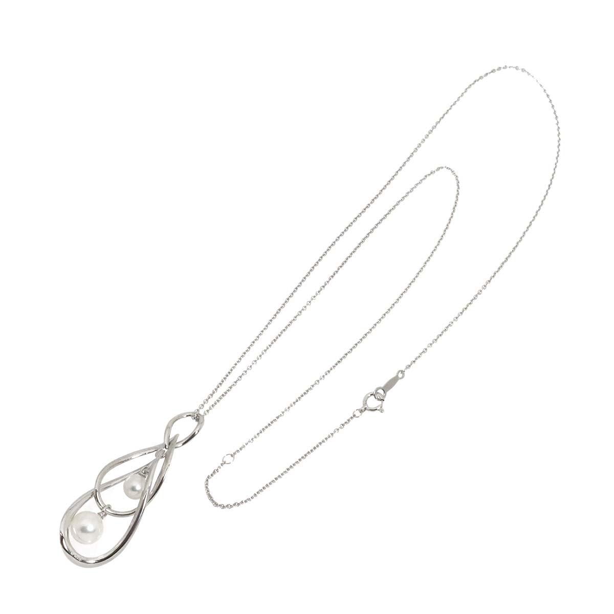 Akoya Pearl 7.0-5.4mm Necklace 18K White Gold 750