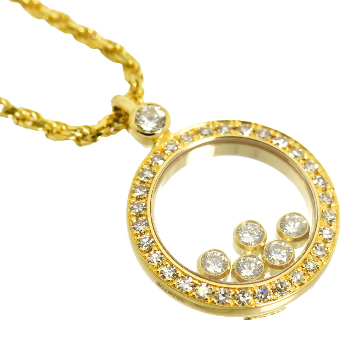 Happy Diamond Necklace 18K Yellow Gold 750
