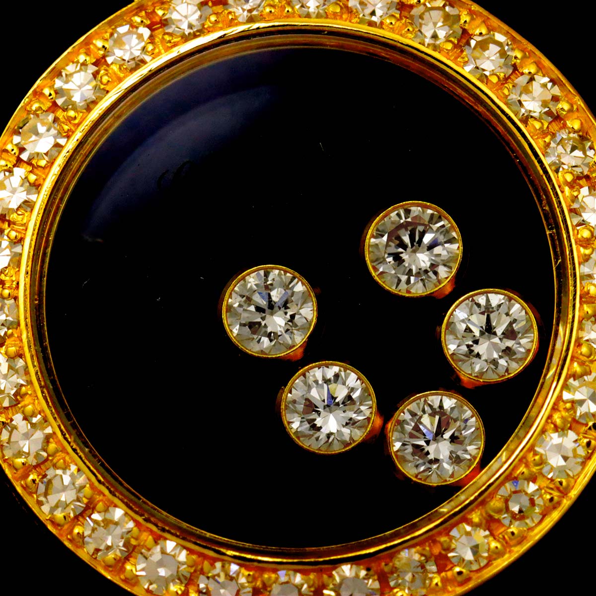 Happy Diamond Necklace 18K Yellow Gold 750