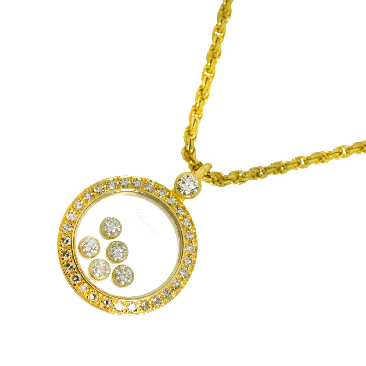 Happy Diamond Necklace 18K Yellow Gold 750