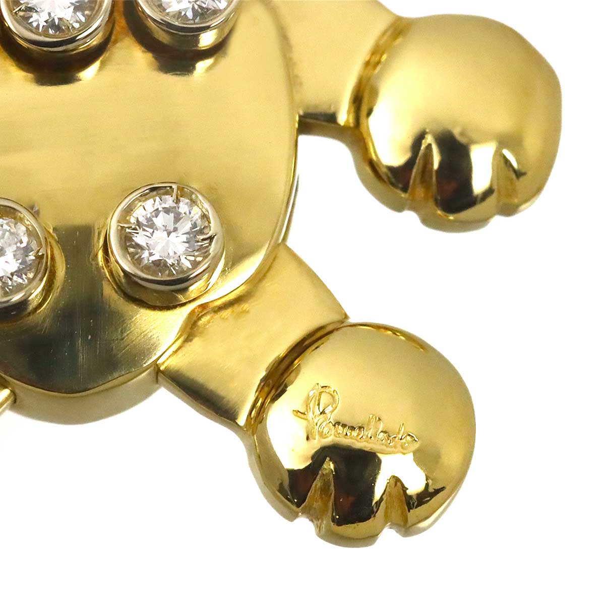 Diamond Pendant Top K18 Yellow Gold 750