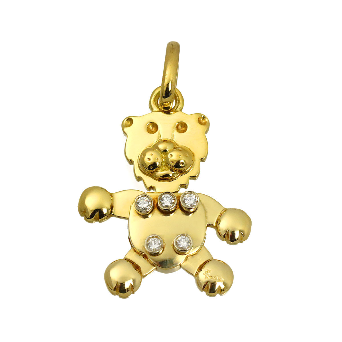 Diamond Pendant Top K18 Yellow Gold 750