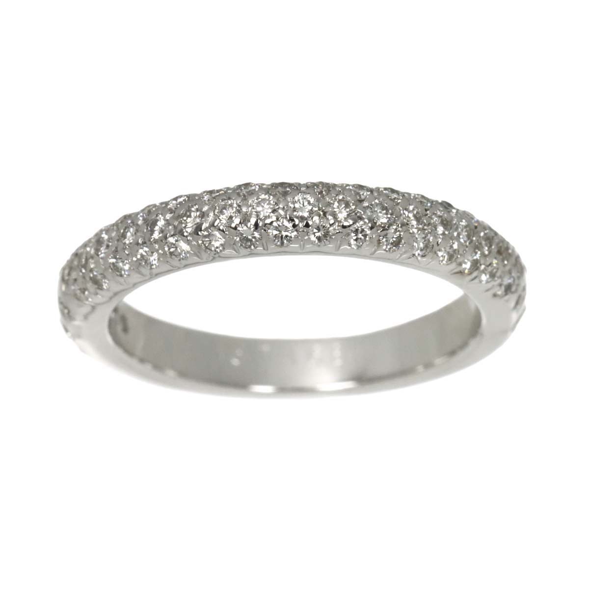Comet Diamond Ring 18K White Gold 750 size49 4.75-5(US)