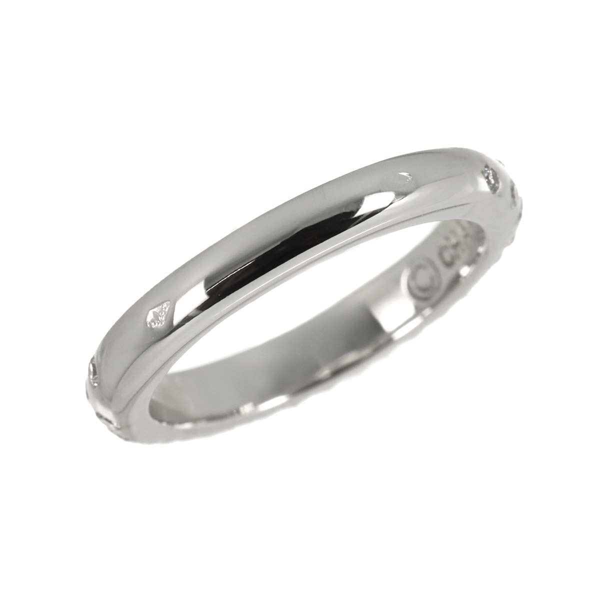 Comet Diamond Ring 18K White Gold 750 size49 4.75-5(US)