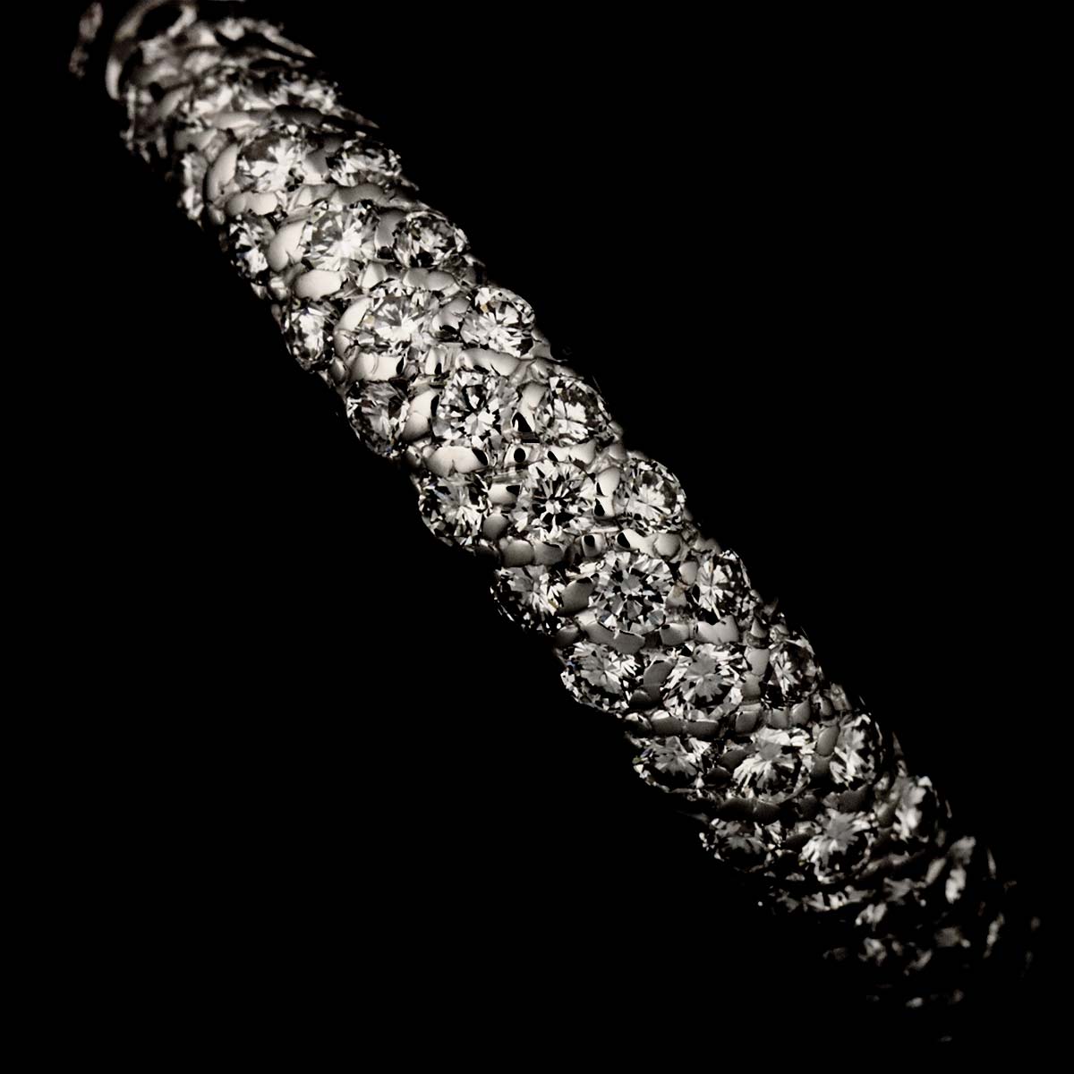 Comet Diamond Ring 18K White Gold 750 size49 4.75-5(US)