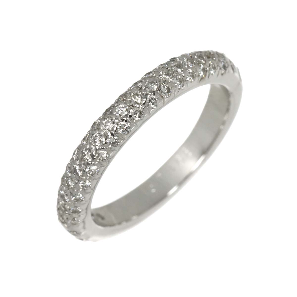 Comet Diamond Ring 18K White Gold 750 size49 4.75-5(US)