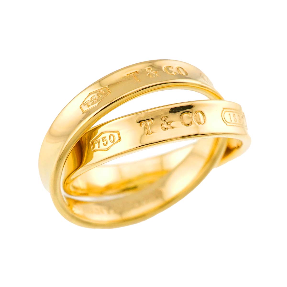 1837 Interlocking Ring 18K YG 750 size5-5.25(US)