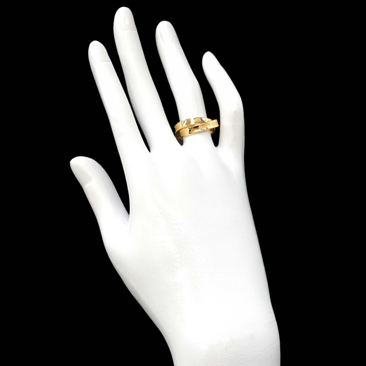 1837 Interlocking Ring 18K YG 750 size5-5.25(US)