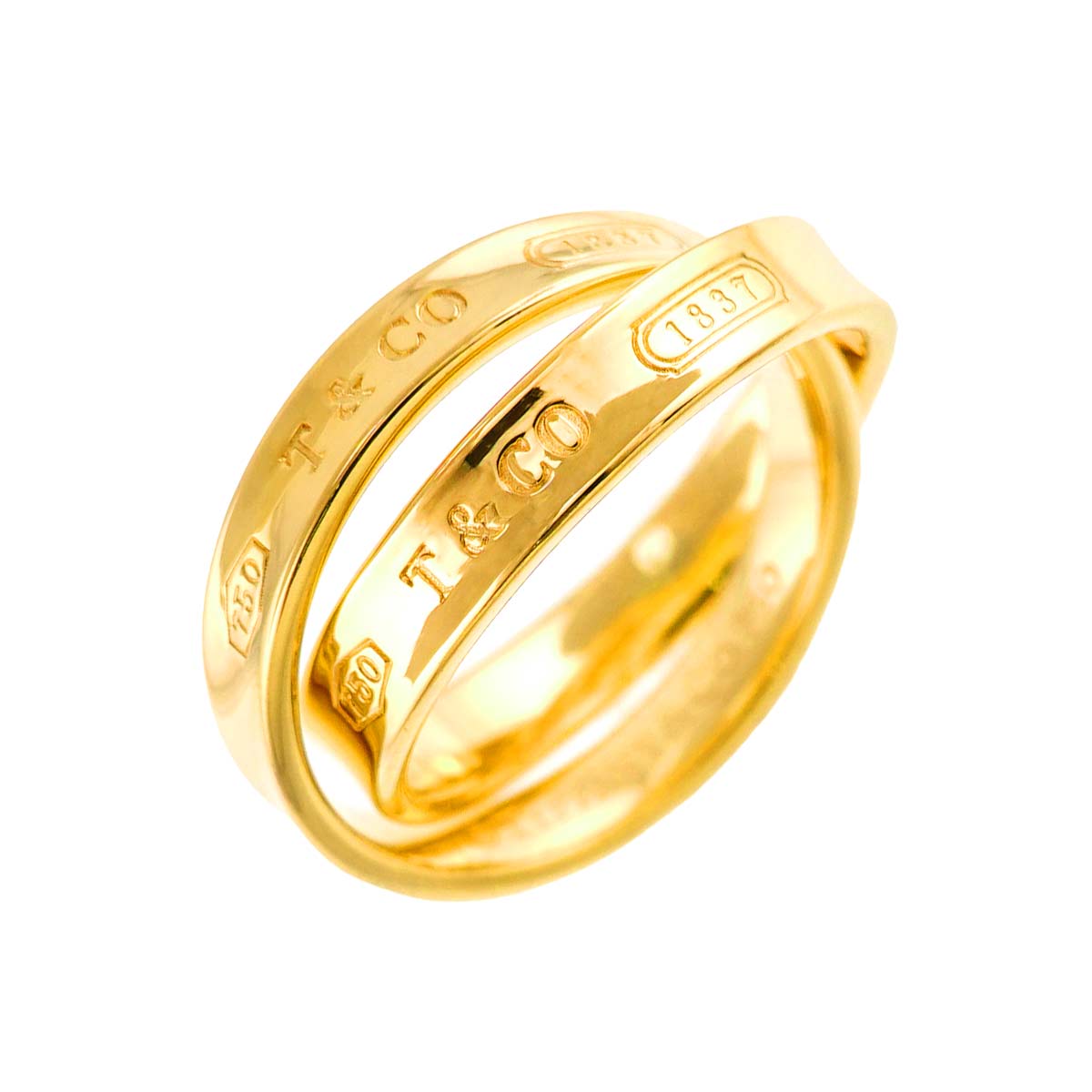 1837 Interlocking Ring 18K YG 750 size5-5.25(US)