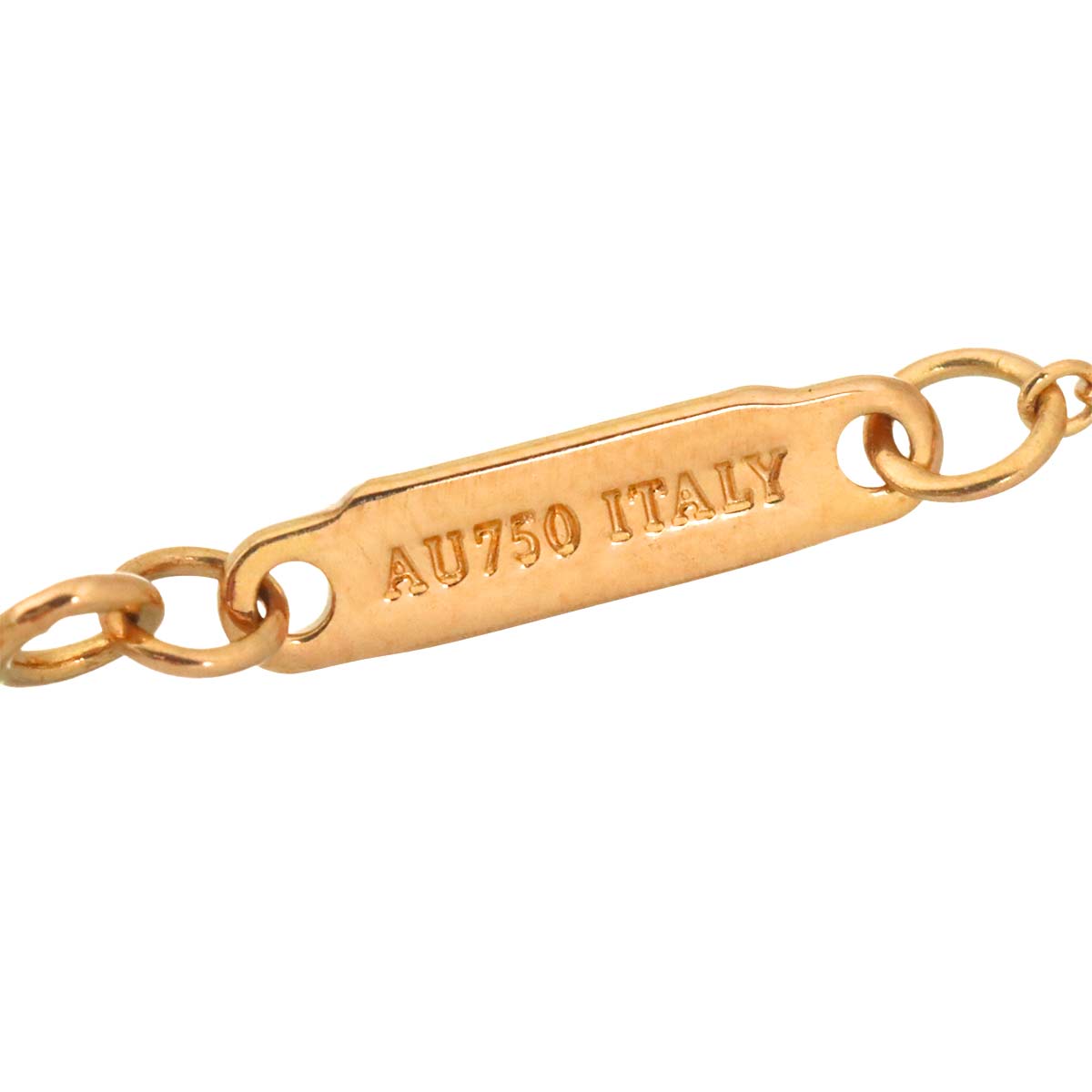T Smile SM Diamond Necklace 18K Pink Gold 750
