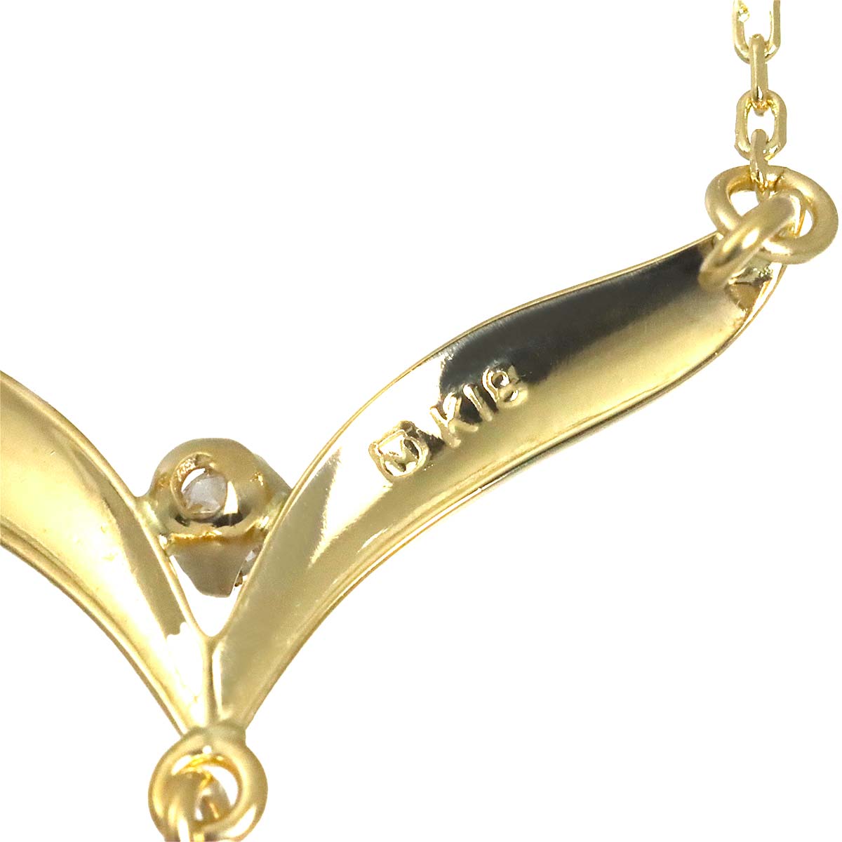 Akoya Pearl 7.1mm Diamond Necklace 18K Yellow Gold 750