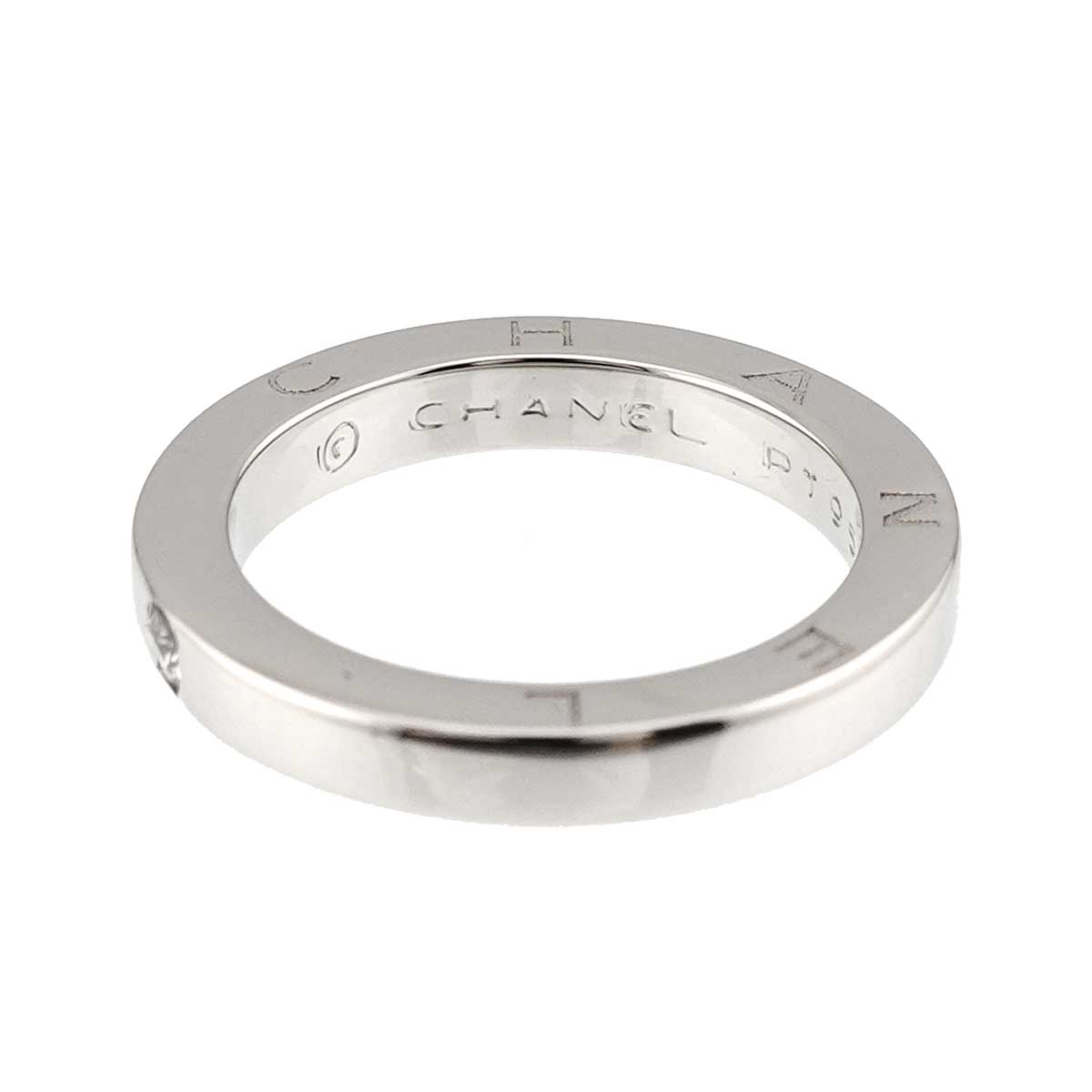 Signature Diamond 1P Ring Pt Platinum size4.5(US)