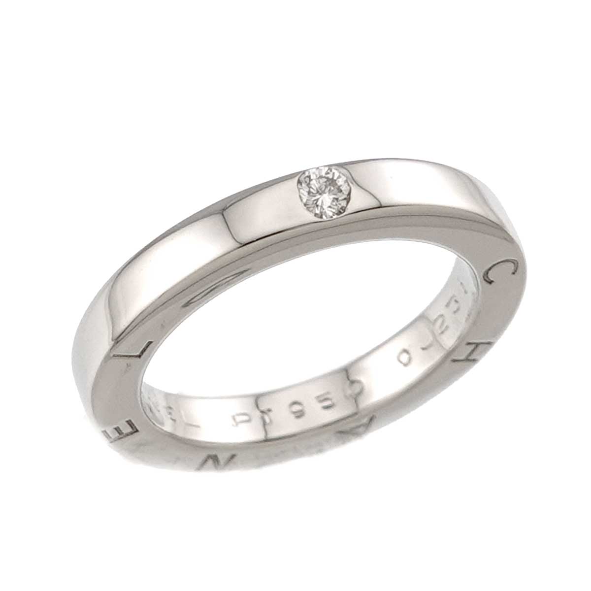 Signature Diamond 1P Ring Pt Platinum size4.5(US)