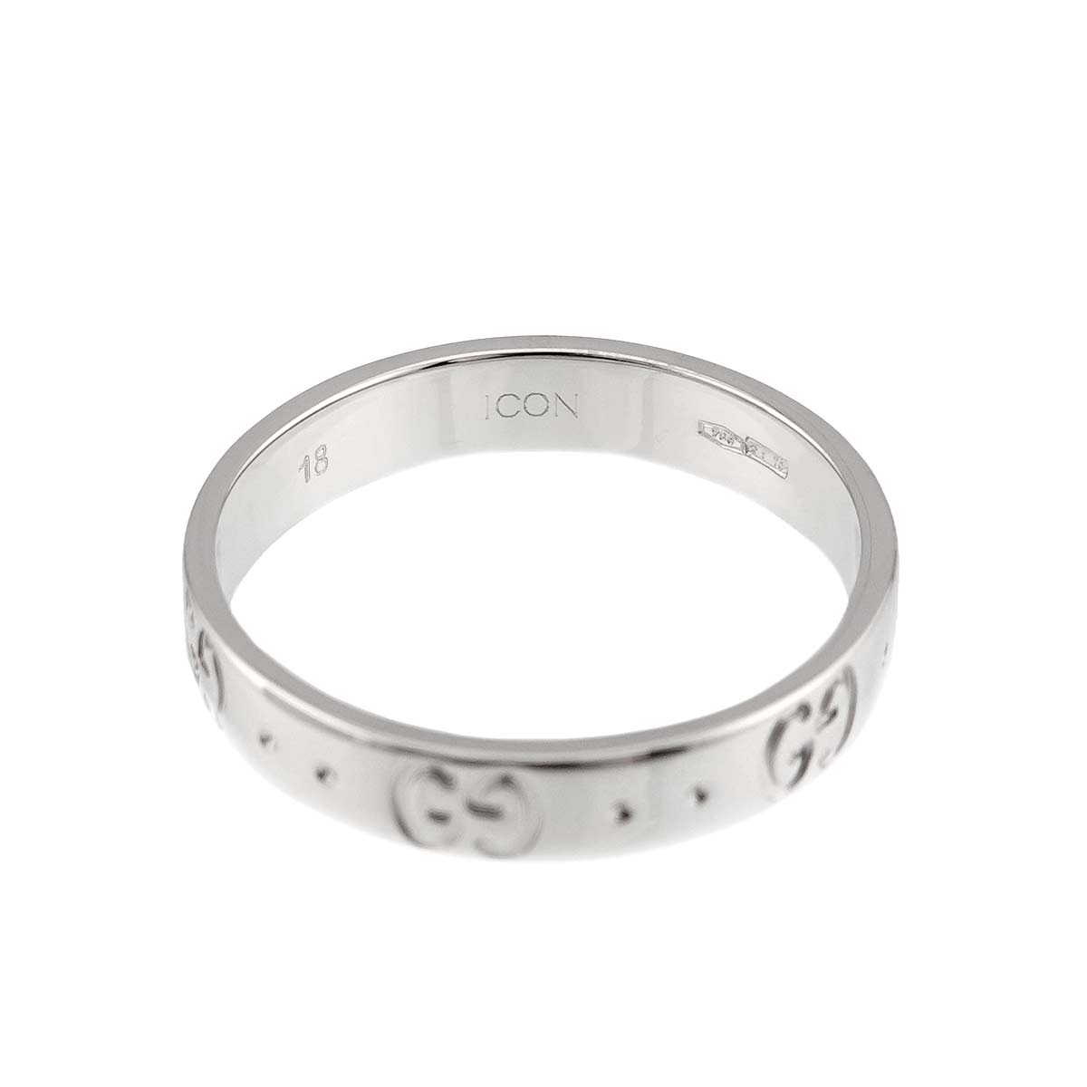 Icon Ring 18K WG White Gold 750 Size18 8-8.25(US)