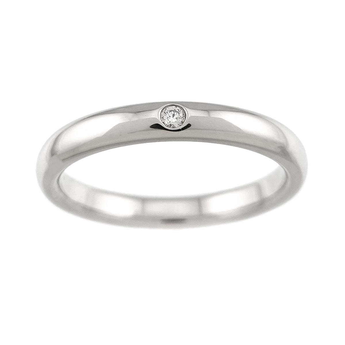 Stacking Diamond 1P Ring Platinum Size6.75(US)