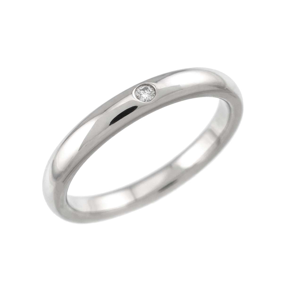 Stacking Diamond 1P Ring Platinum Size6.75(US)