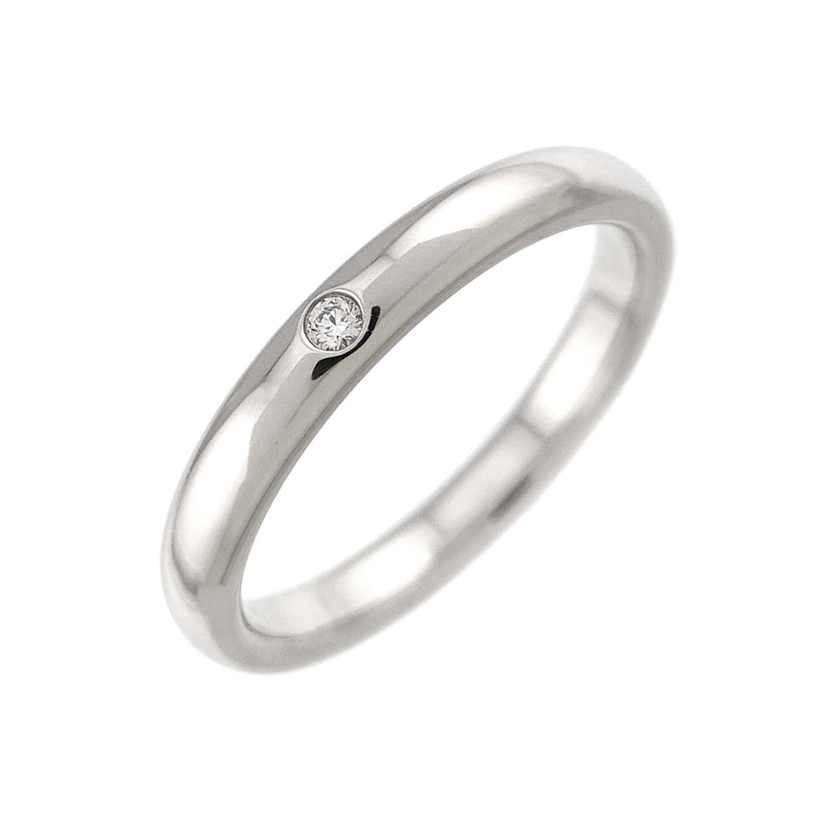 Stacking Diamond 1P Ring Platinum Size6.75(US)