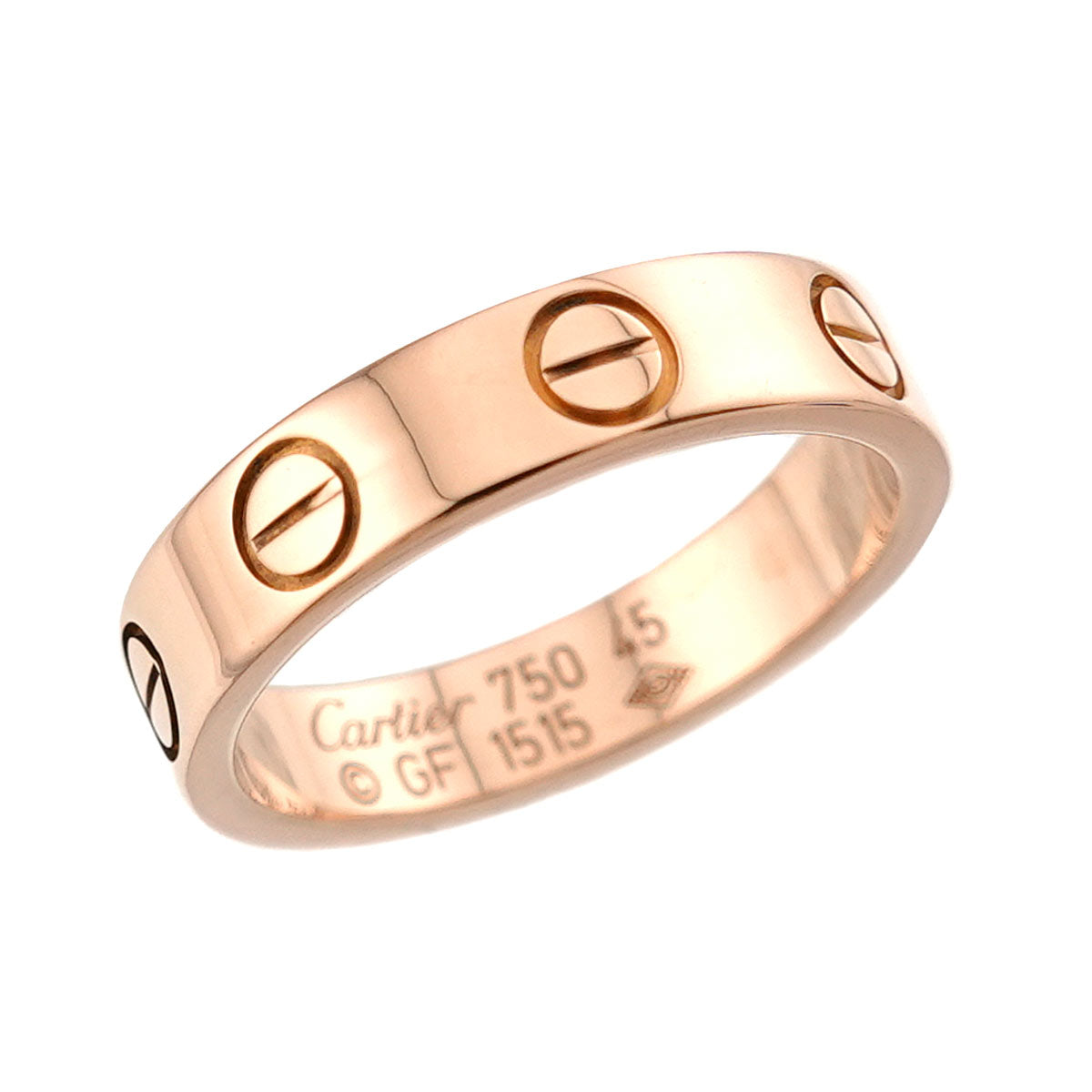 Mini Love Ring 18K Pink Gold 750 size45 3-3.25(US)