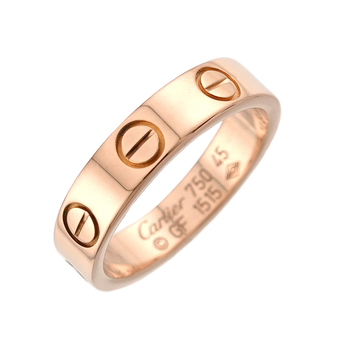 Mini Love Ring 18K Pink Gold 750 size45 3-3.25(US)
