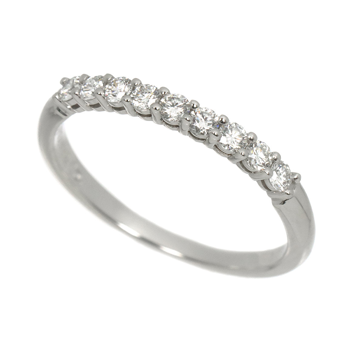 Forever Half Diamond Ring Platinum size6.75(US)