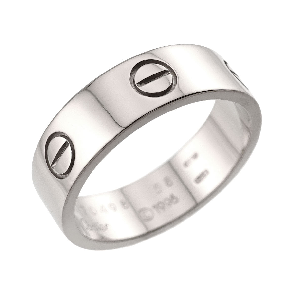Love Ring 18K White Gold 750 size58 7.75-8(US)