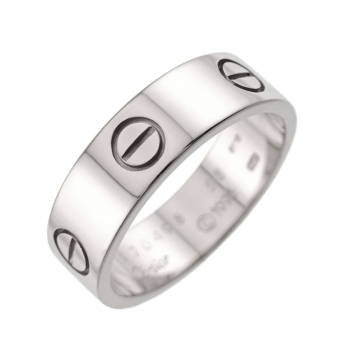 Love Ring 18K White Gold 750 size58 7.75-8(US)