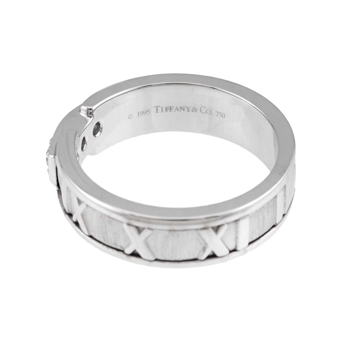 Atlas Diamond Ring 18K White Gold 750 size5.5-5.75(US)