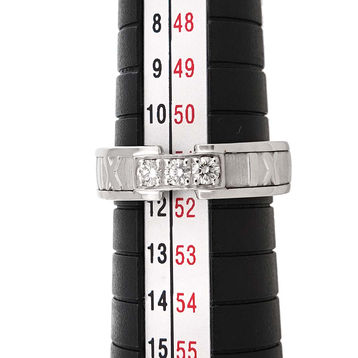 Atlas Diamond Ring 18K White Gold 750 size5.5-5.75(US)