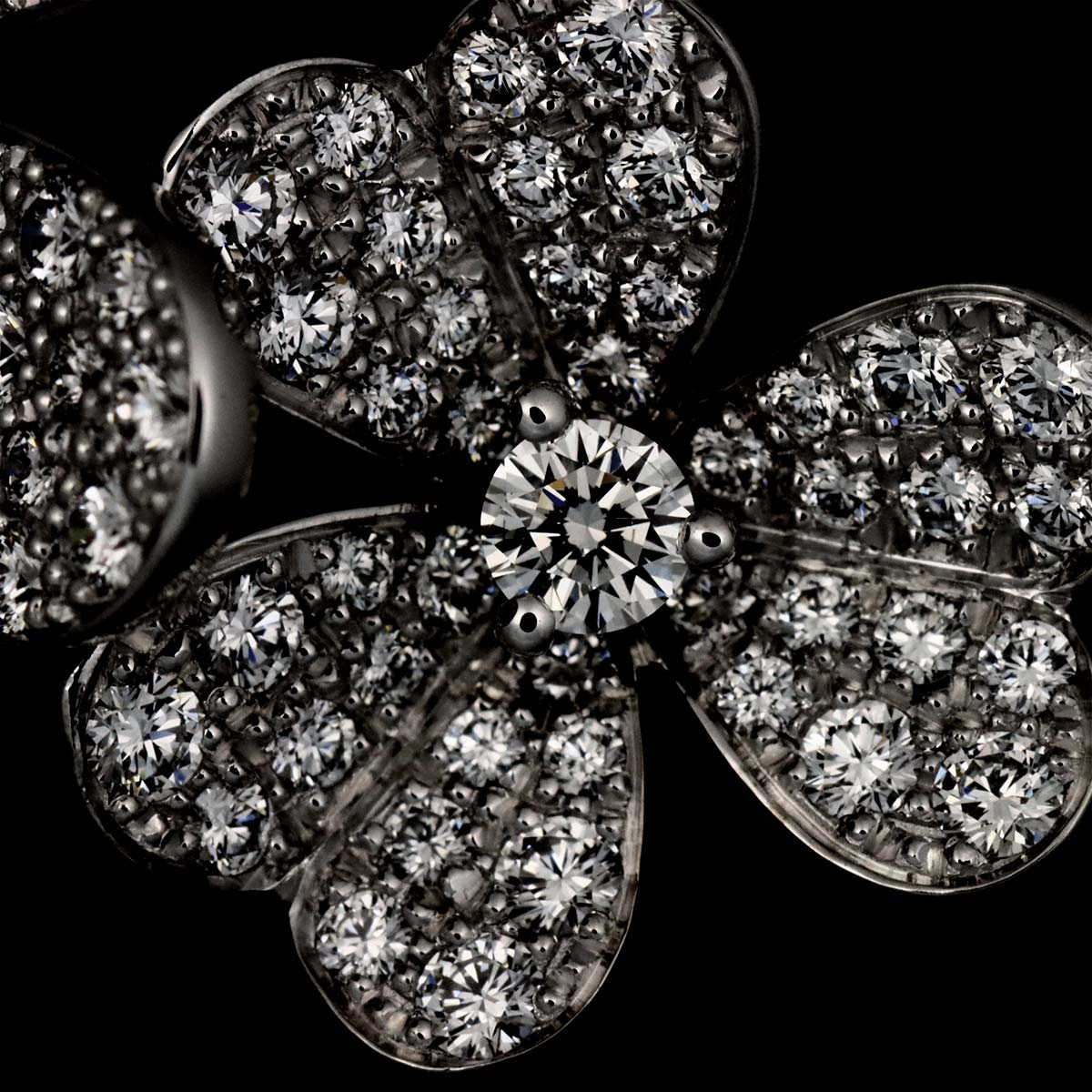 FRIVOLE Diamond Ring 18K WG 750 size52 6(US)