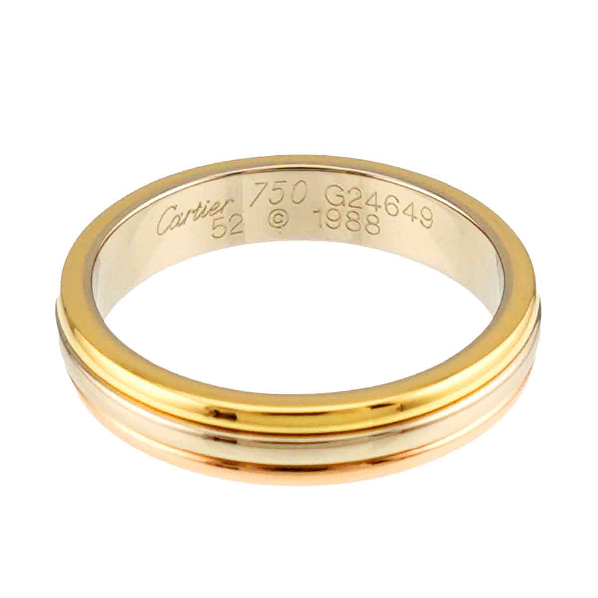 Vendome Ring 18K YG WG PG 750 size52 5.75-6(US)