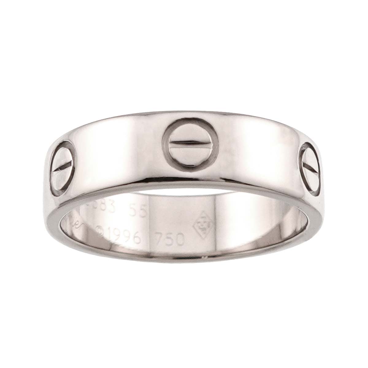 Love Ring 18K White Gold 750 size55 6.75(US)