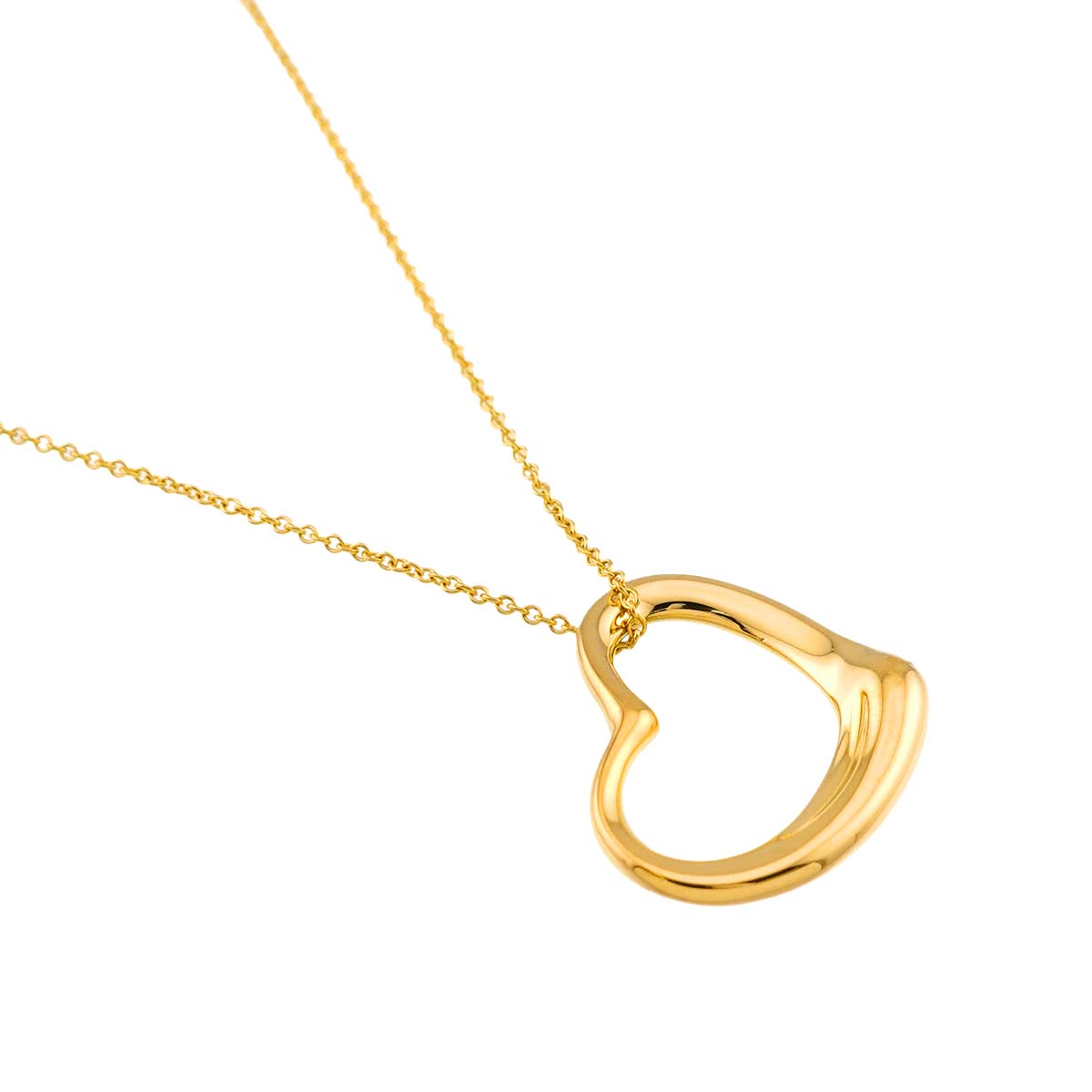 Open Heart Necklace 18K Yellow Gold 750