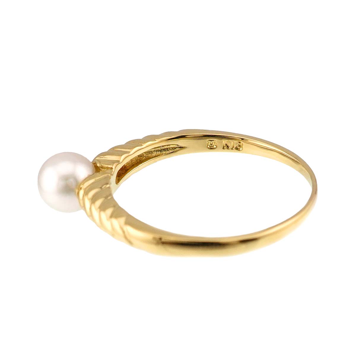 Akoya Pearl 5.0mm Ring 18K YG 750 size5.25(US)