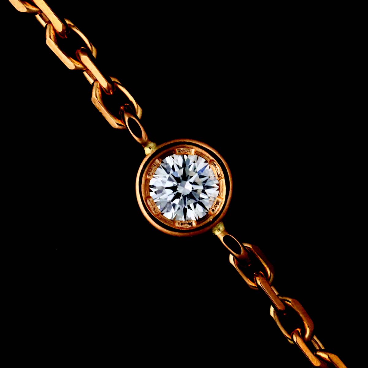 Blossom Malachite Diamond Bracelet 18K Pink Gold 750