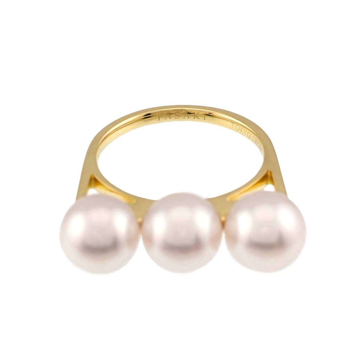 Balance era Akoya Pearl 8.1-8.0mm Ring 18K YG 750 Size6.75-7.25(US)