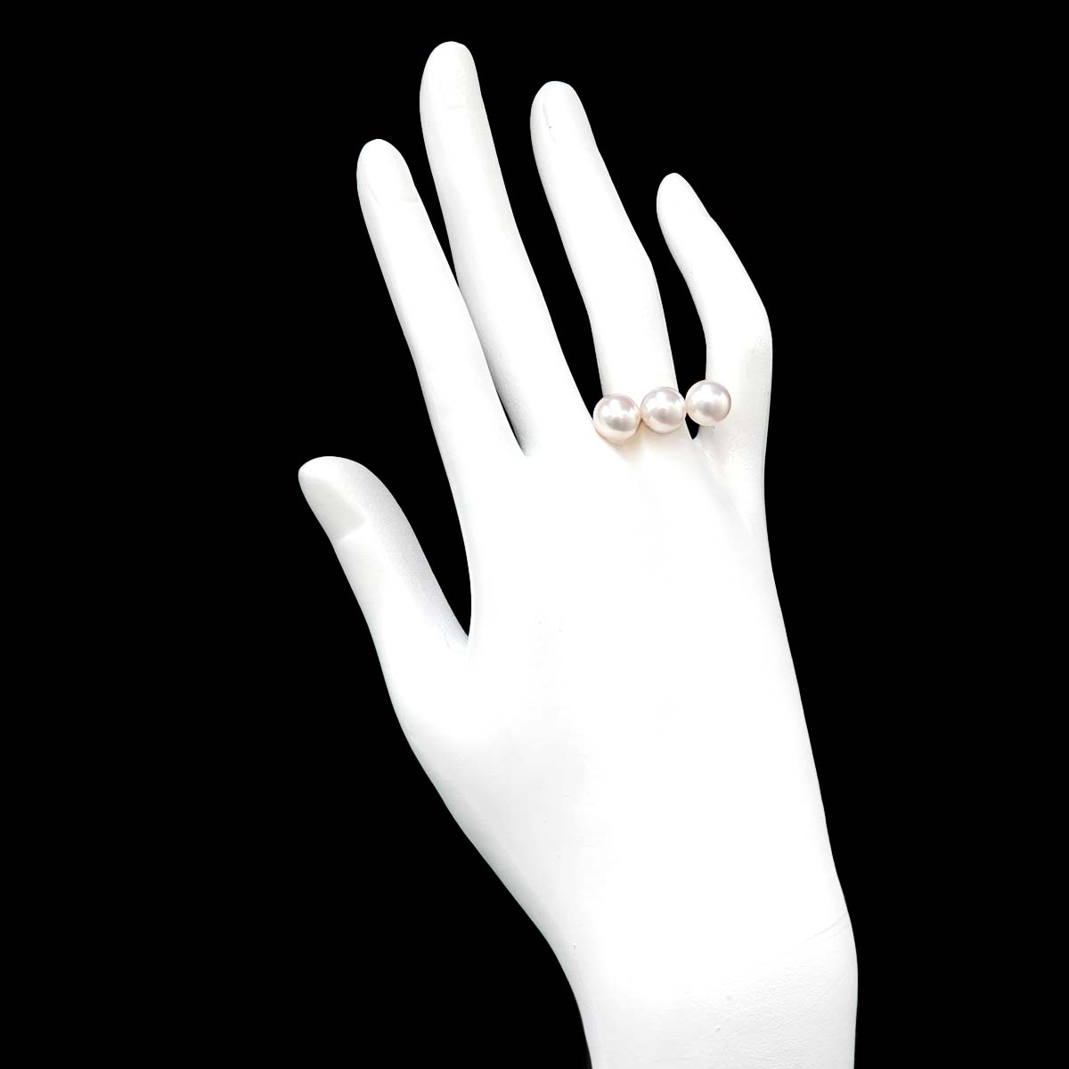 Balance era Akoya Pearl 8.1-8.0mm Ring 18K YG 750 Size6.75-7.25(US)