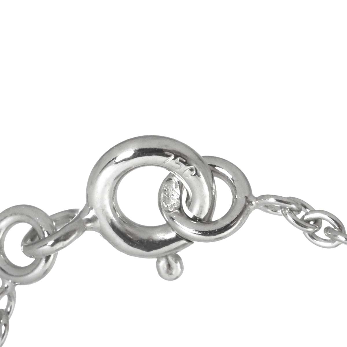 Amulet Diamond 0.21ct Necklace 18K White Gold 750