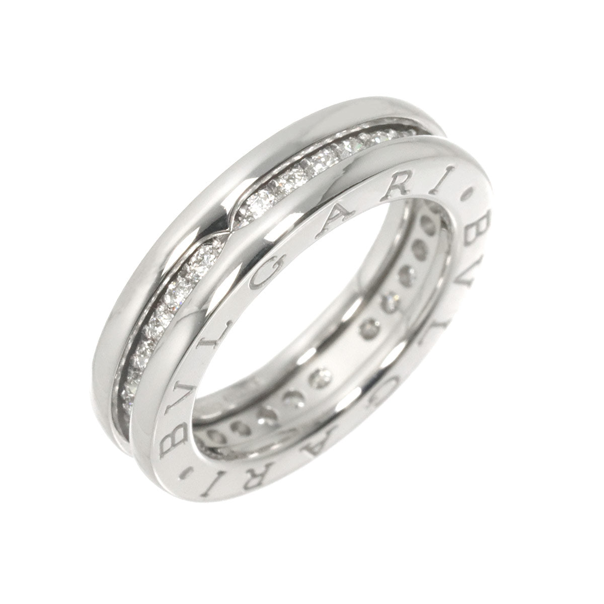 B-zero1 1Band Diamond Ring 18K WG 750 size47 3.75-4(US)
