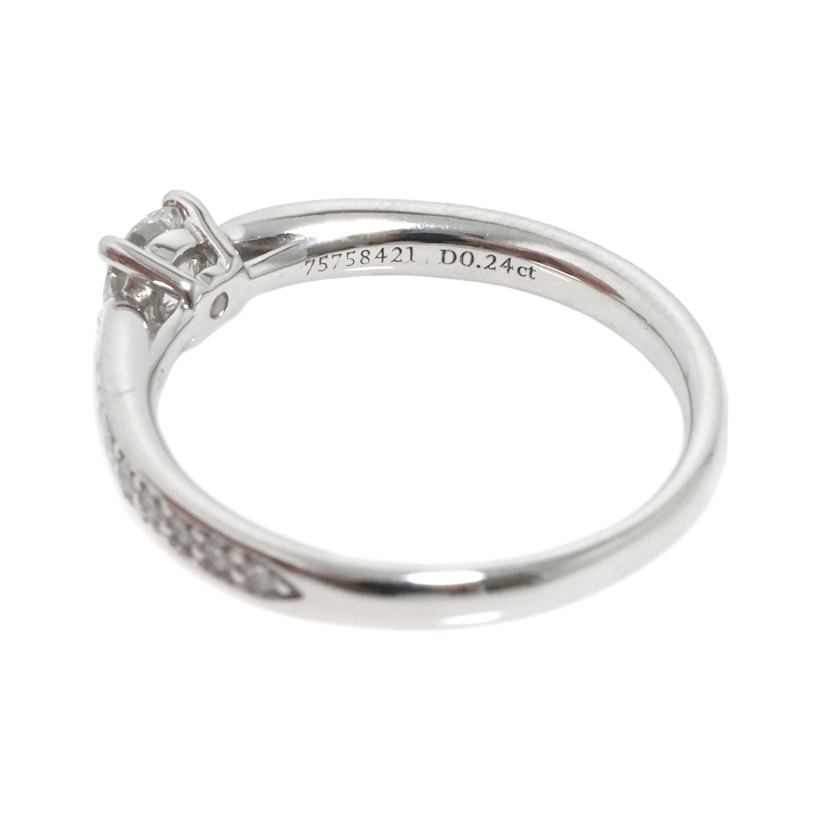 Harmony Diamond 0.24ct Ring Pt Size4.75-5(US)