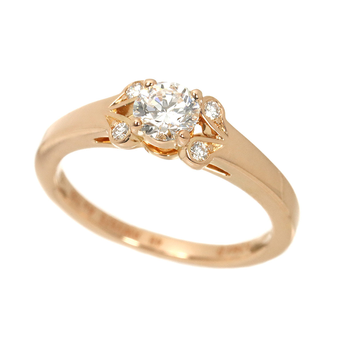 Ballerine Diamond 0.34ct G/VVS1/3EX Ring 18K PG 750 48 4.5(US)
