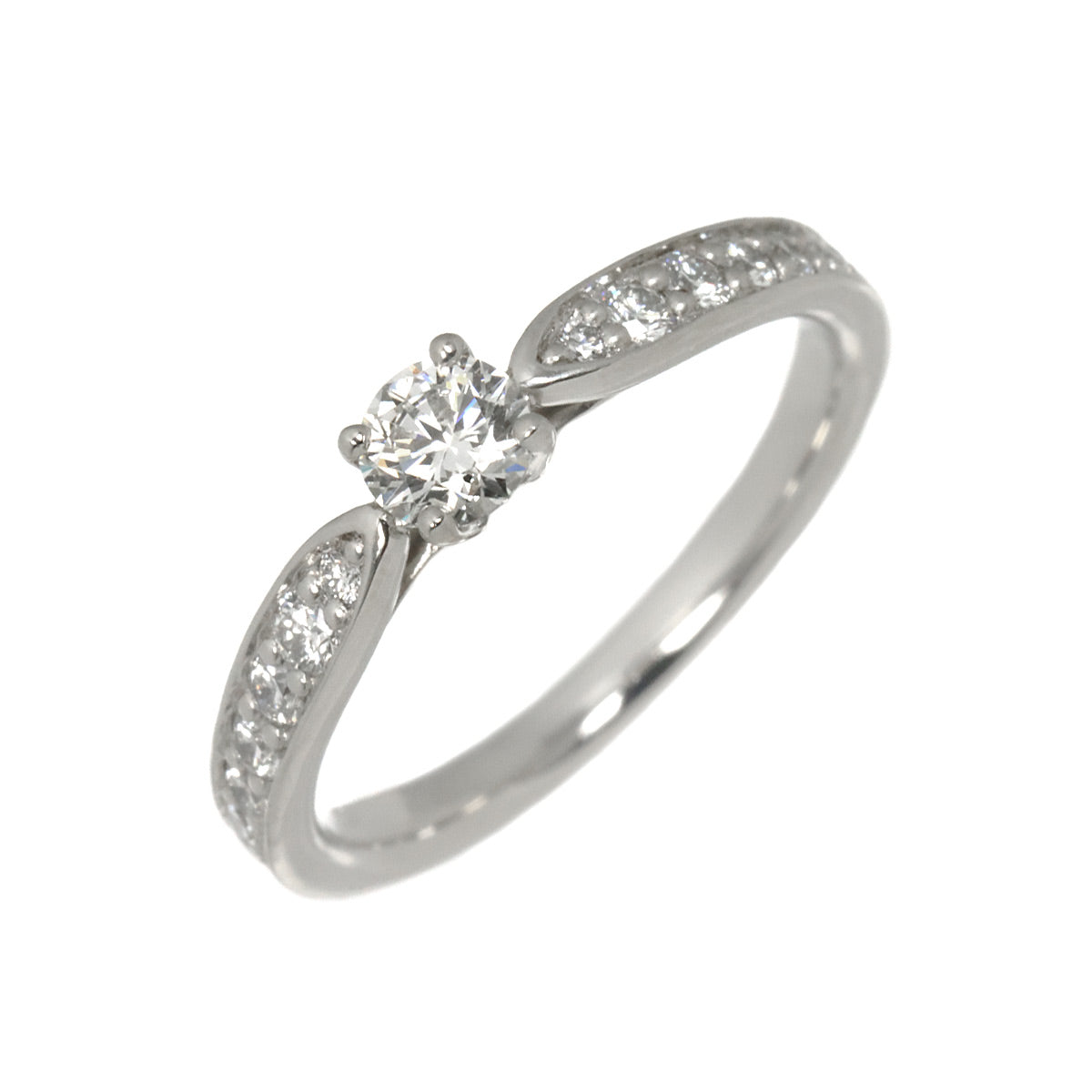 Harmony Diamond 0.18ct F/IF/3EX Ring Pt Size3.25-3.75(US)