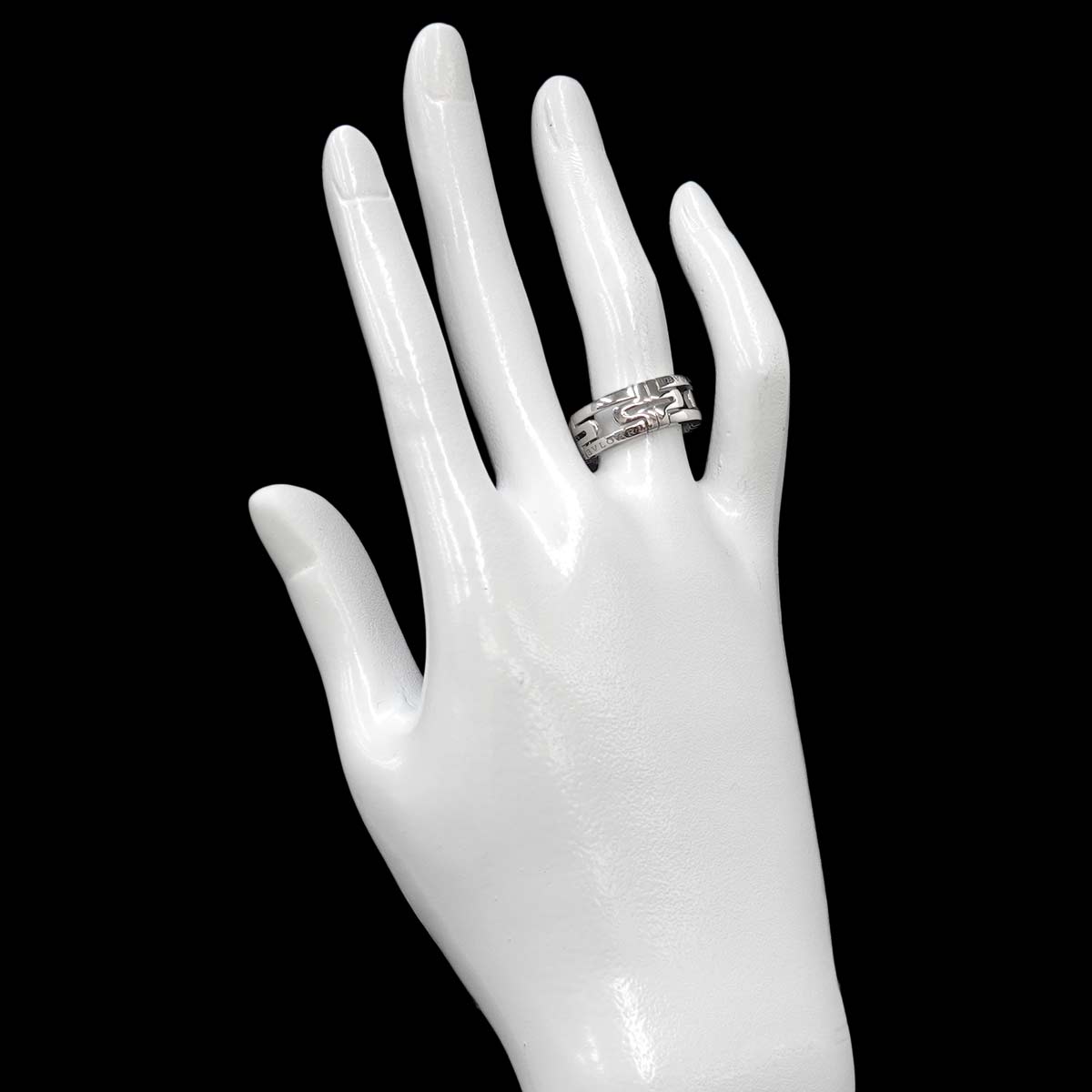 Parentesi Ring 18K White Gold 750 size52 5.75-6(US)