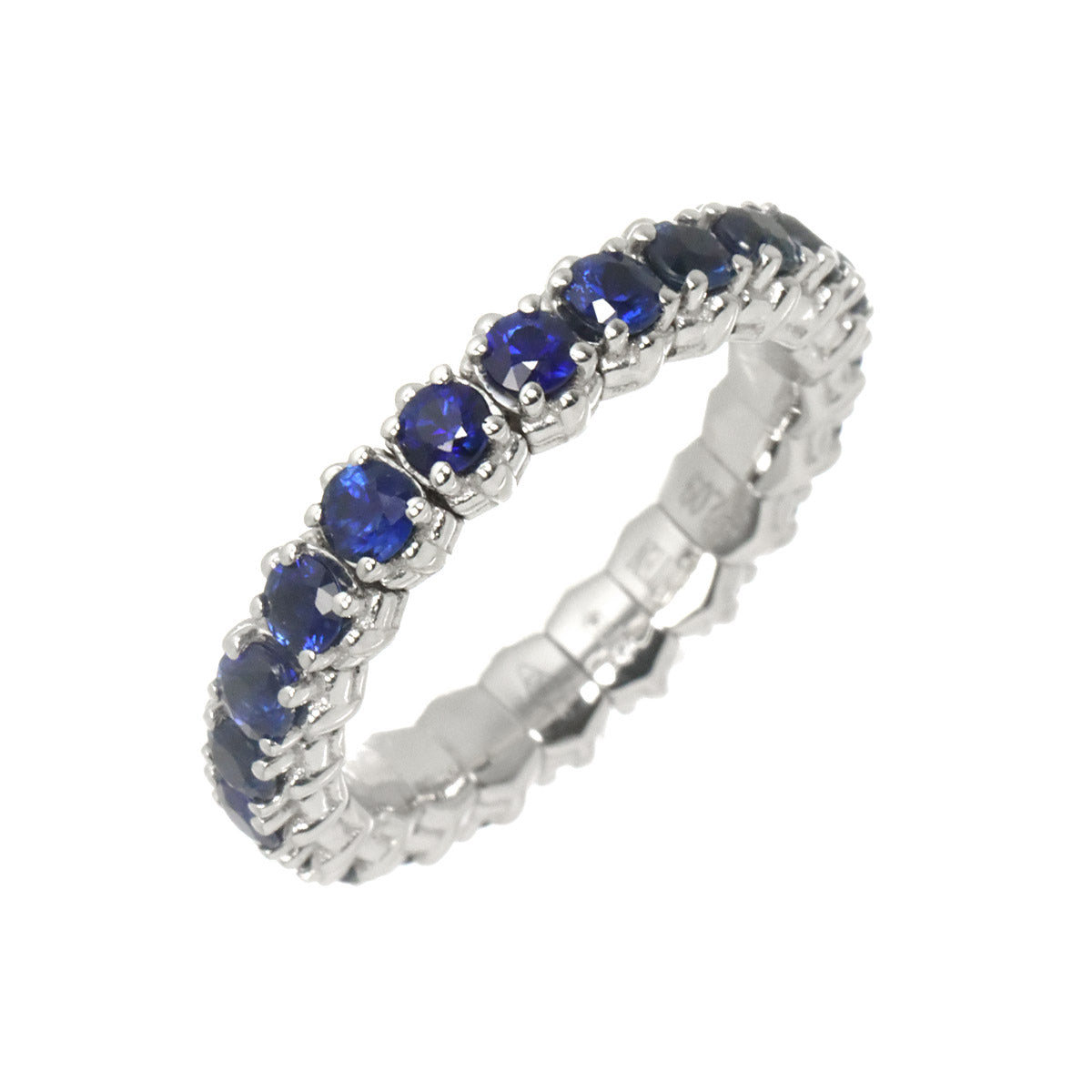 Sapphire 2.09ct Ring 18K WG 750 Size5.25(US)