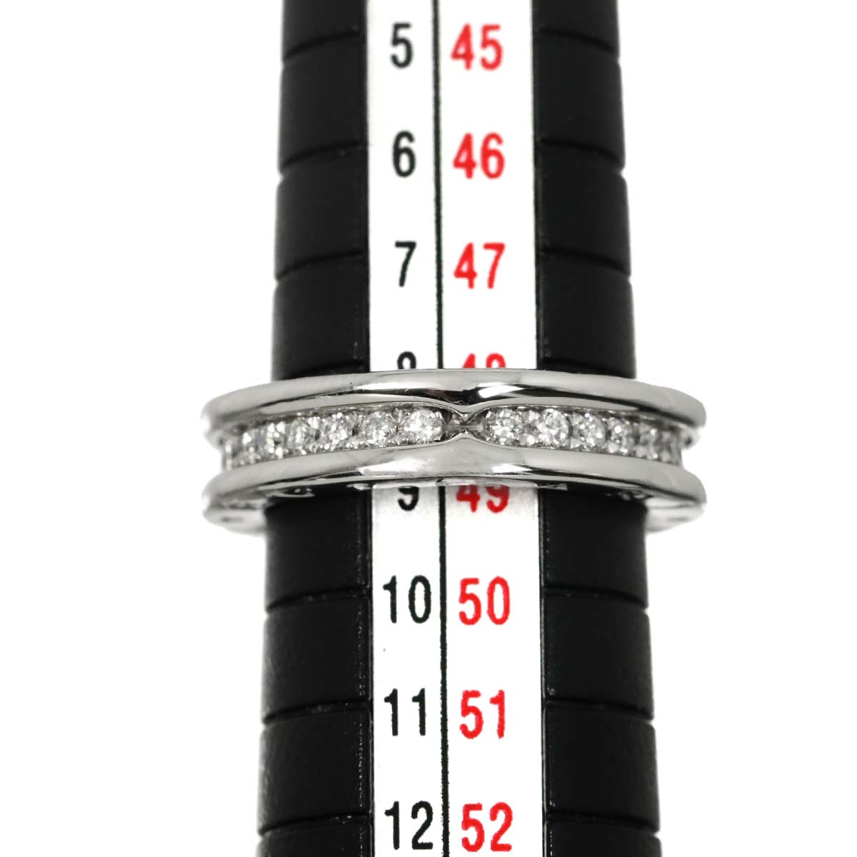 B-zero1 1Band Diamond Ring 18K WG 750 size49 4.5-4.75(US)