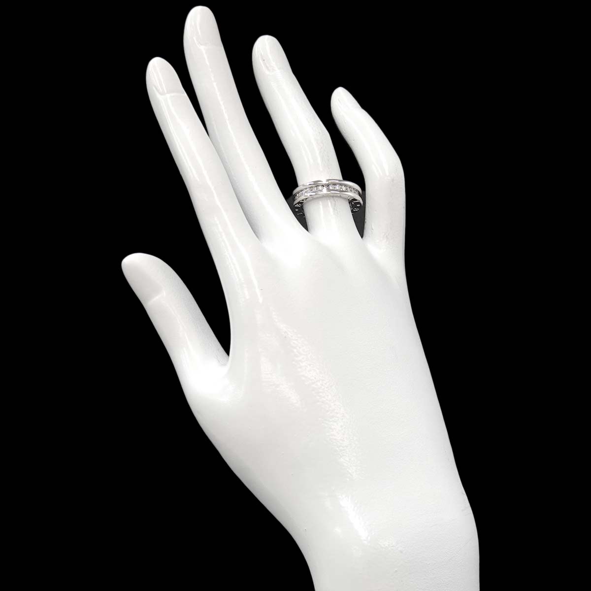 B-zero1 1Band Diamond Ring 18K WG 750 size49 4.5-4.75(US)