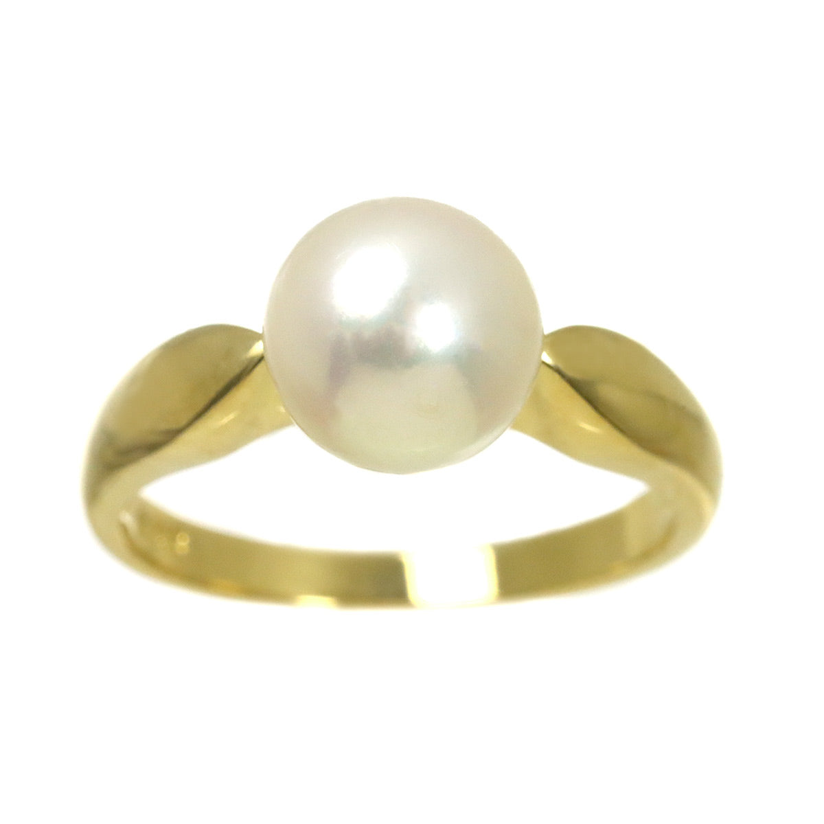 Akoya Pearl 8.3mm Ring 18K YG 750 Size5.5-5.75(US)