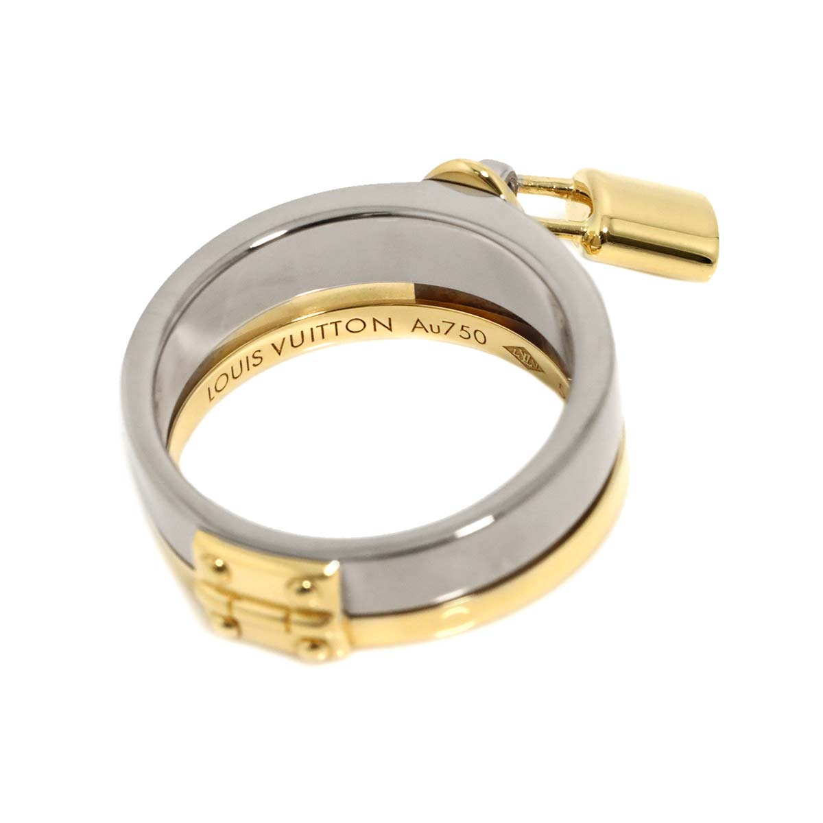 Berg Lockit Ring 18K YG WG 750 Size54 6.25-6.5(US)