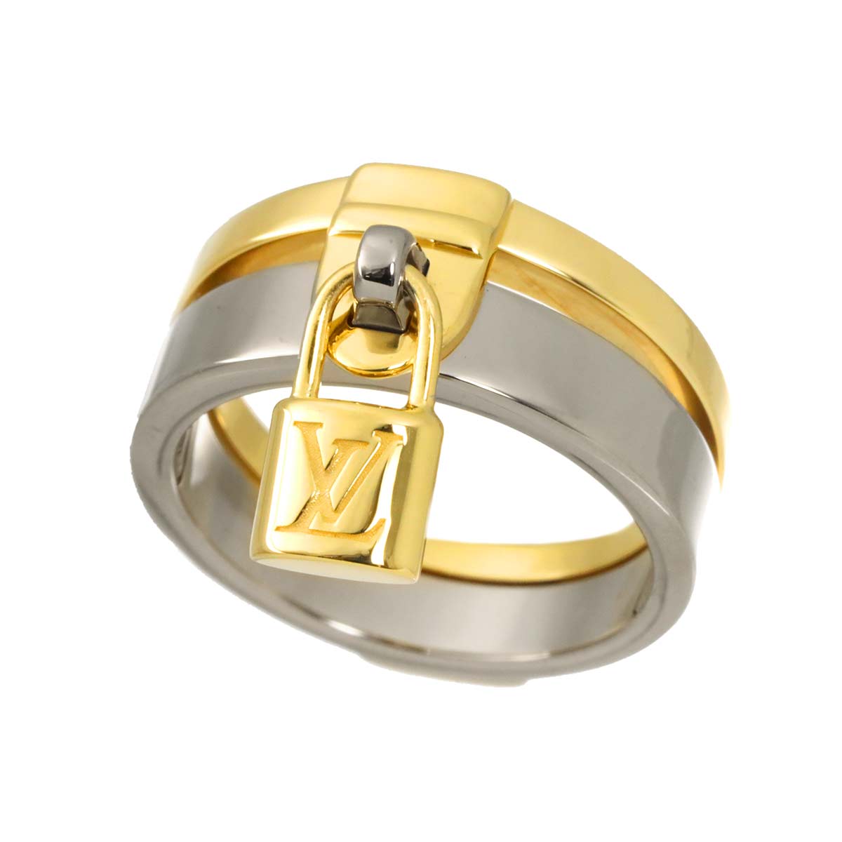 Berg Lockit Ring 18K YG WG 750 Size54 6.25-6.5(US)