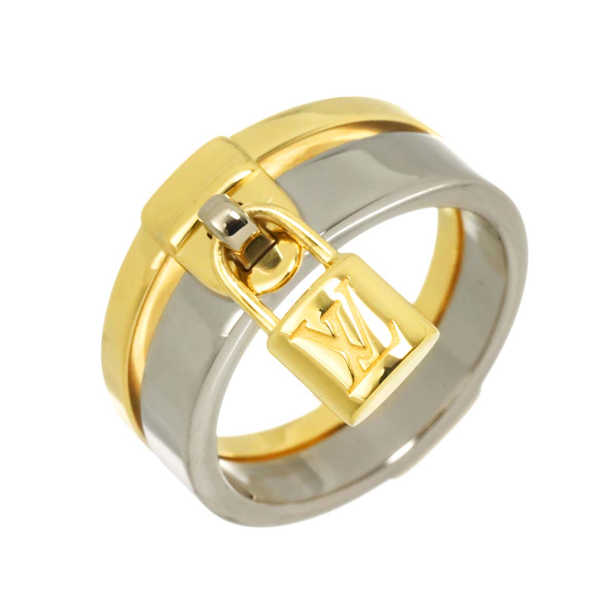 Berg Lockit Ring 18K YG WG 750 Size54 6.25-6.5(US)